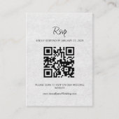 Minimalistischer UAWG QR Code Einladung zum Hochze (Vorderseite)