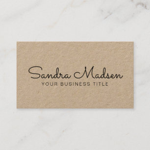 Minimalistischer Unternehmensberater Hand Written Visitenkarte