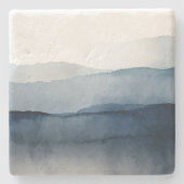 Minimalistischer Untersetzer für Wasserfarbenstein (Vorderseite)