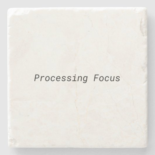 Minimalistischer Untersetzer Processing Focus (Vorderseite)