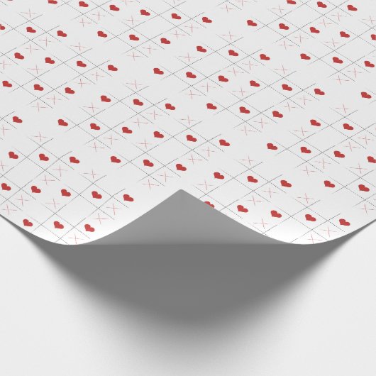 Minimalistischer Valentinstag Geschenkpapier (Ecke)