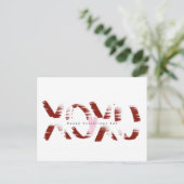 Minimalistischer Valentinstag Hand Lettergrunge Postkarte (Stehend Vorderseite)