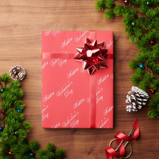 Minimalistischer Valentinstag Liebe Thema Geschenkpapier (Feiertagsgeschenk)
