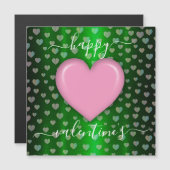 Minimalistischer Valentinstag Magnetkarte (Vorne/Hinten)