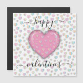 Minimalistischer Valentinstag Magnetkarte (Vorne/Hinten)