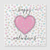 Minimalistischer Valentinstag Magnetkarte (Vorderseite)