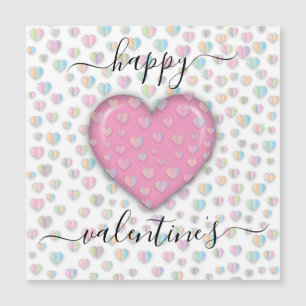 Minimalistischer Valentinstag Magnetkarte