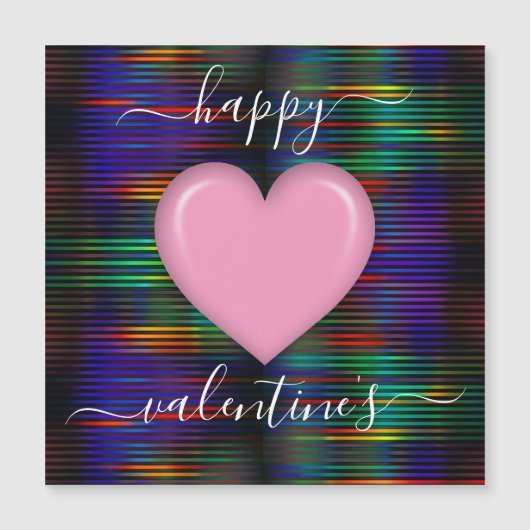 Minimalistischer Valentinstag Magnetkarte (Vorderseite)