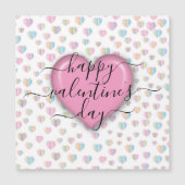 Minimalistischer Valentinstag Magnetkarte (Vorderseite)