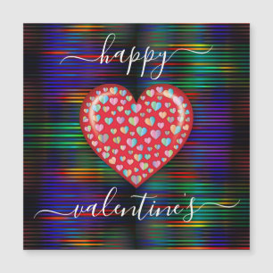 Minimalistischer Valentinstag Magnetkarte