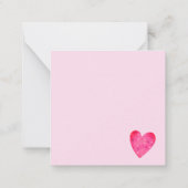 Minimalistischer Valentinstag  Watermelon Liebe Mitteilungskarte (Rückseite)