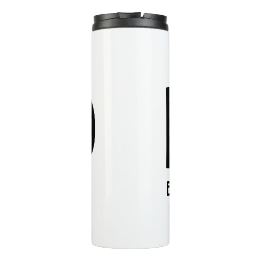 Minimalistischer VATER mit Personalisiertem Namen Thermosbecher (Rückseite)