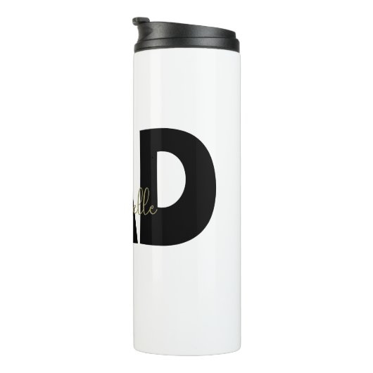 Minimalistischer VATER mit Personalisiertem Namen Thermosbecher (Nach rechts gedreht)