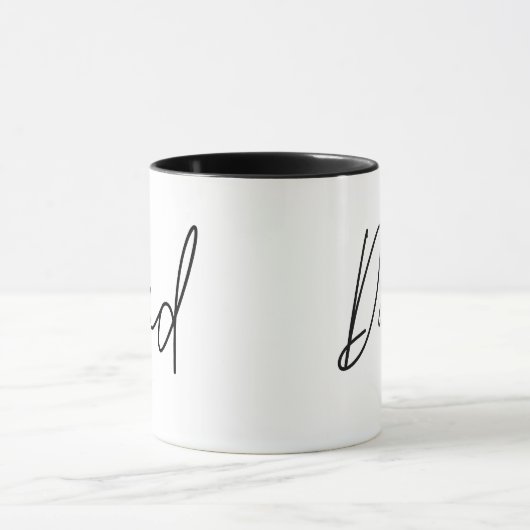 Minimalistischer Vater Tasse (Zentrum)