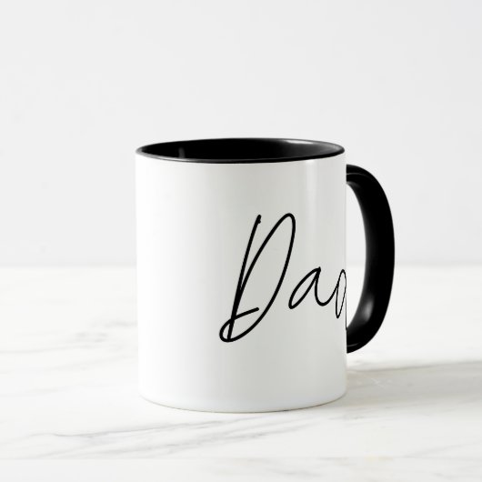 Minimalistischer Vater Tasse (VorderseiteRechts)