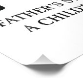 Minimalistischer Vatertag Fotodruck (Ecke)