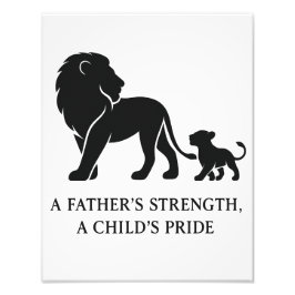Minimalistischer Vatertag Fotodruck