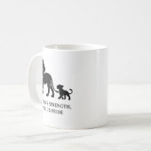 Minimalistischer Vatertag Kaffeetasse (Vorderseite Links)