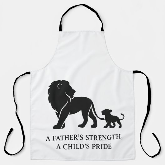 Minimalistischer Vatertag Schürze (Vorderseite)