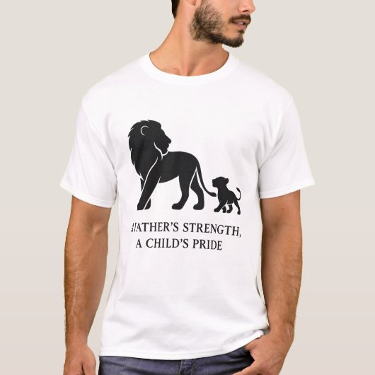 Minimalistischer Vatertag T - Shirt - Moderne Kuns (Vorderseite)