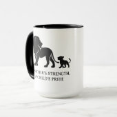 Minimalistischer Vatertag Tasse (Vorderseite Links)