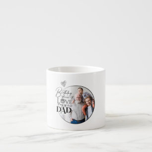 Minimalistischer Vatertag-Typografie-Foto Espressotasse