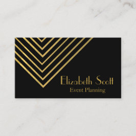 Minimalistischer Veranstaltungsplan Zickzack Linie Visitenkarte