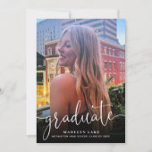 Minimalistischer vertikaler Vierer-Foto 2023-Absch Einladung (Vorderseite)