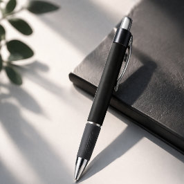Minimalistischer Vollfarbstift - Schwarz Kugelschreiber