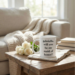 Minimalistischer Vorschlag für eine Ehrenjungfer,  Jumbo-Tasse