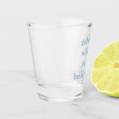 Minimalistischer Vorschlag von Bridesmaid Blau Per Schnapsglas (Links)