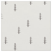 Minimalistischer Wald auf Weiß Stoff (Nahaufnahme)