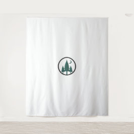 Minimalistischer Wald Mond Schatten Natur Wandtepp Wandteppich