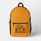 Minimalistischer Wander-ironischer gelber Rucksack (Vorderseite)