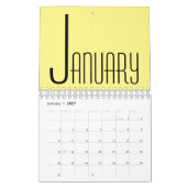 Minimalistischer Wandkalender (Jan 2027)