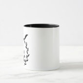 Minimalistischer Waschbär-Grafik Tasse (Zentrum)