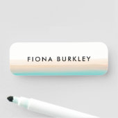 Minimalistischer Wasserfarbenpinselschlag Namensschild (Beispiel)