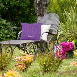 Minimalistischer Wasserfarbkreis lila Wurfkissen Kissen