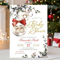 Minimalistischer Weihnachts-Babyshower mit Christb