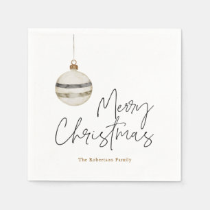 Minimalistischer Weihnachtsball Serviette