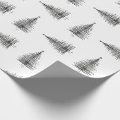 Minimalistischer Weihnachtsbaum Geschenkpapier (Ecke)