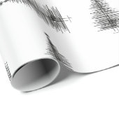 Minimalistischer Weihnachtsbaum Geschenkpapier (Rolleneckpunkt)