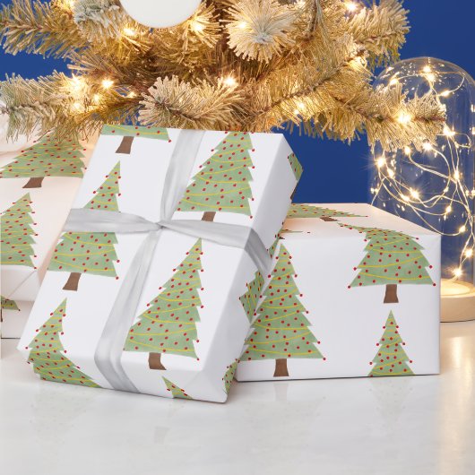 Minimalistischer Weihnachtsbaum Geschenkpapier (Feiertage)