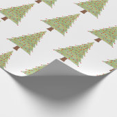 Minimalistischer Weihnachtsbaum Geschenkpapier (Ecke)