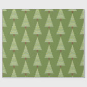Minimalistischer Weihnachtsbaum Geschenkpapier (Flach)