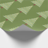 Minimalistischer Weihnachtsbaum Geschenkpapier (Ecke)