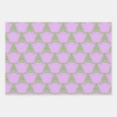 Minimalistischer Weihnachtsbaum Geschenkpapier Set (Vorderseite)