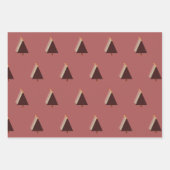 Minimalistischer Weihnachtsbaum grün Geschenkpapier Set (Vorderseite 2)