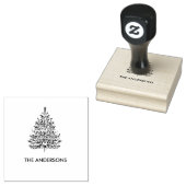 Minimalistischer Weihnachtsbaum Gummistempel (Stempel)