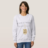Minimalistischer Weihnachtsbaum in Linienkunst | K Sweatshirt (Vorne ganz)